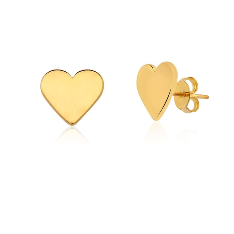 Brinco Amour Liso Ouro
