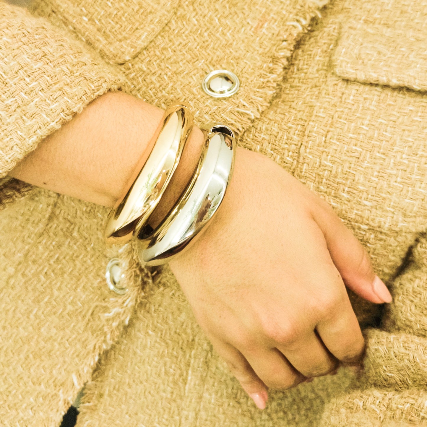 Bracelete Twins Ródio