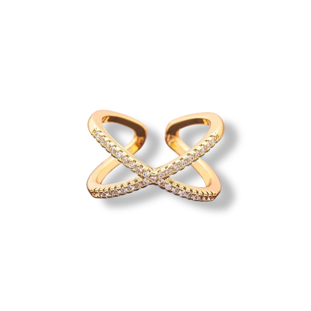 Anel Cravejado X Ouro
